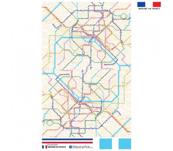 Kit pochette imprimé métro - Artiste Lou Picault