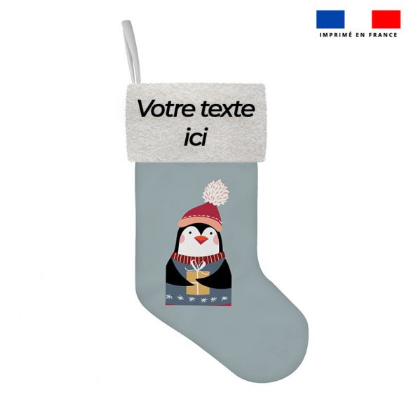 Kit chaussette personnalisé - Pingouin