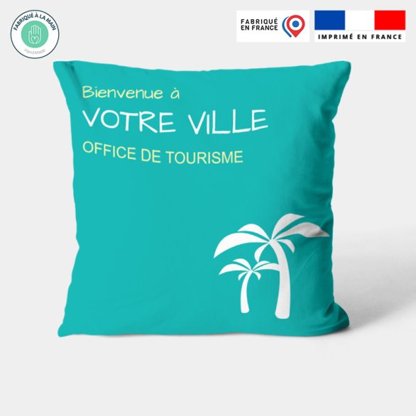 Coussin personnalisé 45 cm tourisme