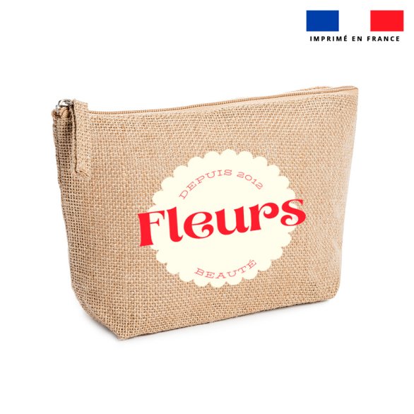 Trousse personnalisée - 100% jute