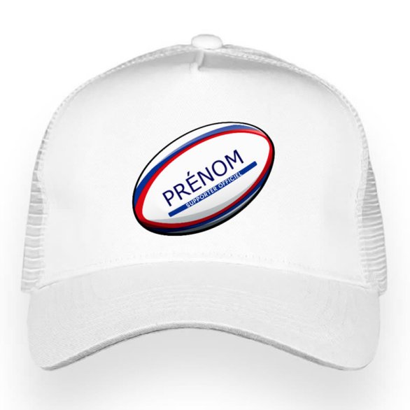 Casquette personnalisée blanche - Rugby