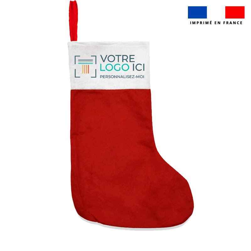Chaussette De Noël En Tissu à Colorier - Dos En Feutrine - Activité Créative DIY