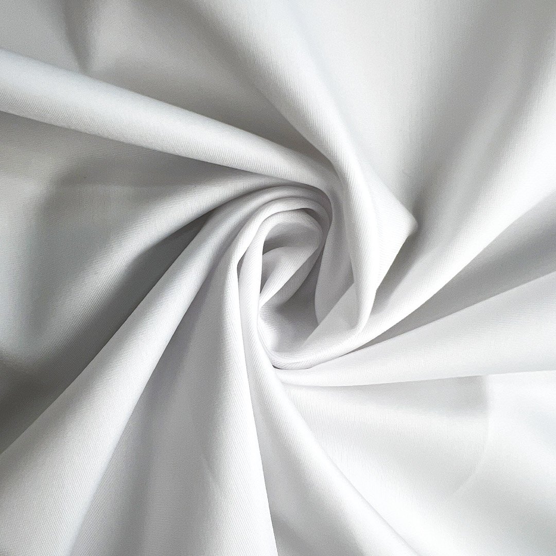 Tissu Lycra Mat Blanc - Largeur 1,45 M - Longueur 40 M - Qualité Grand Teint - Pour Vêtements Et Création