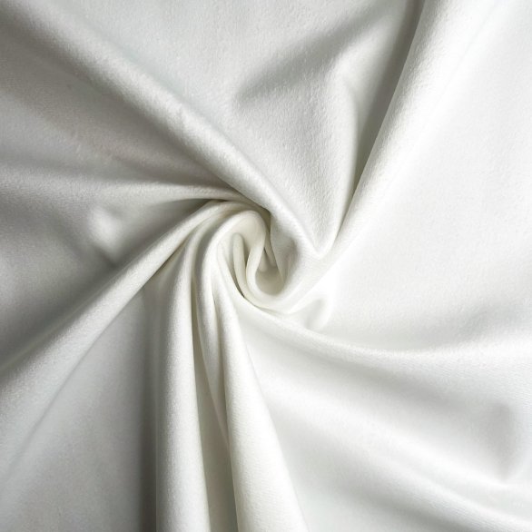 Tessuto in velluto Plain White 410gr / m²