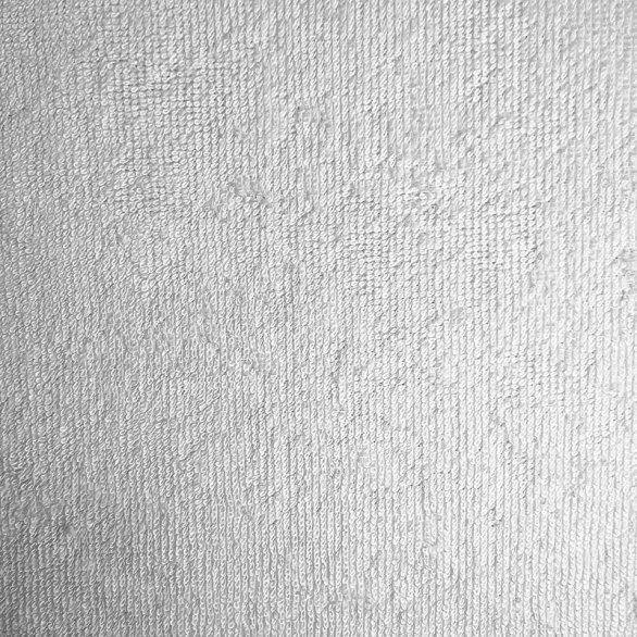 Tissu micro éponge bambou uni blanc