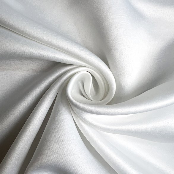 Satin uni blanc