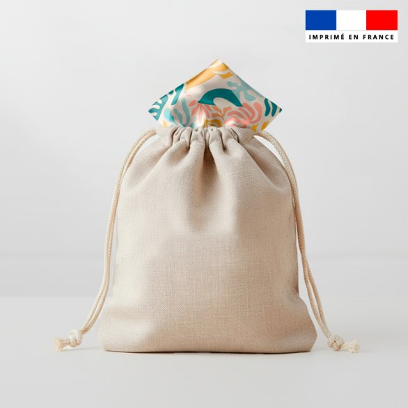 Foulard personnalisé + Sachet Tissu