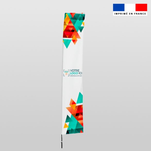 Oriflamme rectangulaire personnalisé