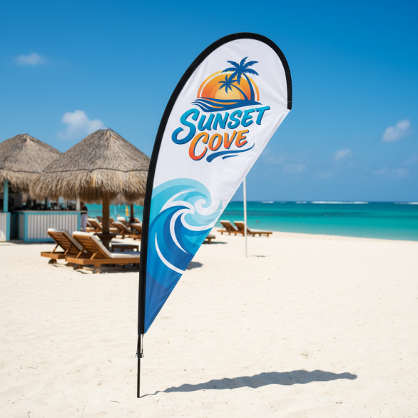 Beach flag personnalisé