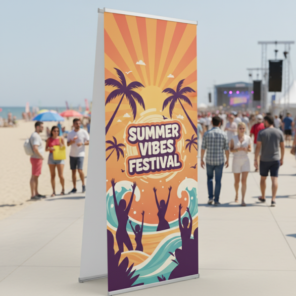 L Banner Dubbelzijdig Custom
