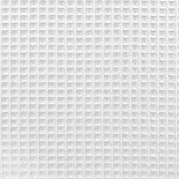 Tissu nid d'abeille uni blanc
