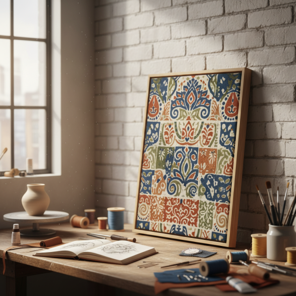 Aangepast houten frame