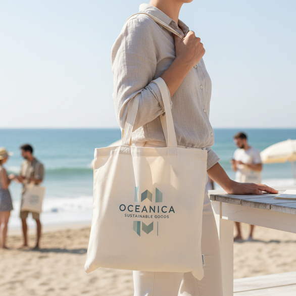 Tote-bag coton naturel personnalisé
