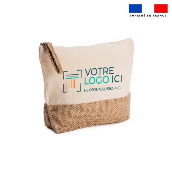 Trousse écologique personnalisée - coton & jute