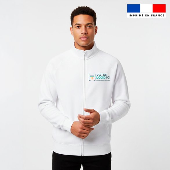 Felpa con zip personalizzata