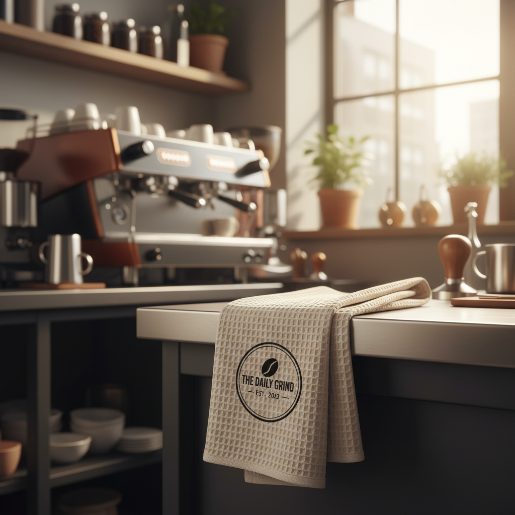 torchon personnalis&eacute; logo