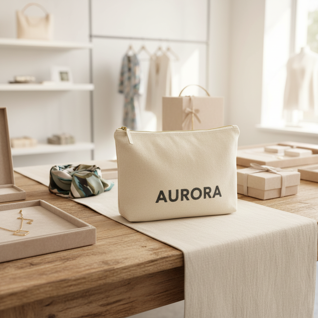 pochette coton personnalisée