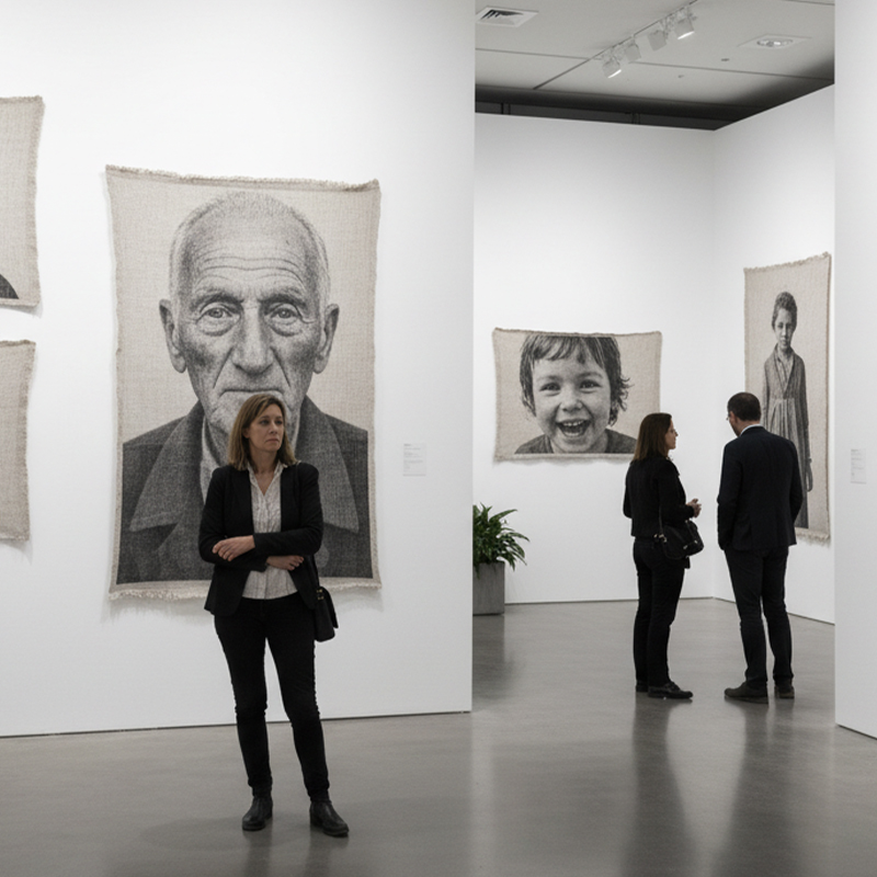 exposition photo imprimee sur tissu