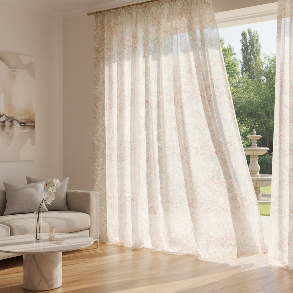 rideau personnalis&eacute; mousseline