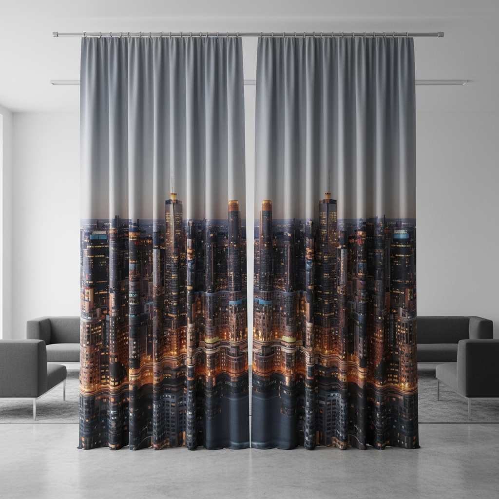 rideau personnalis&eacute; photo