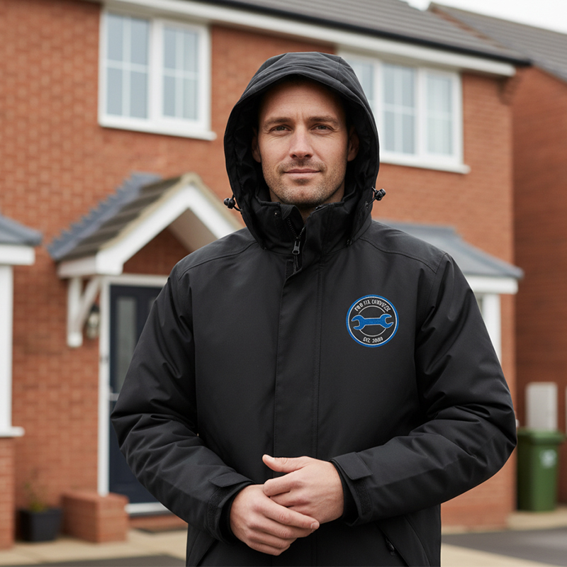 parka personnalisée homme