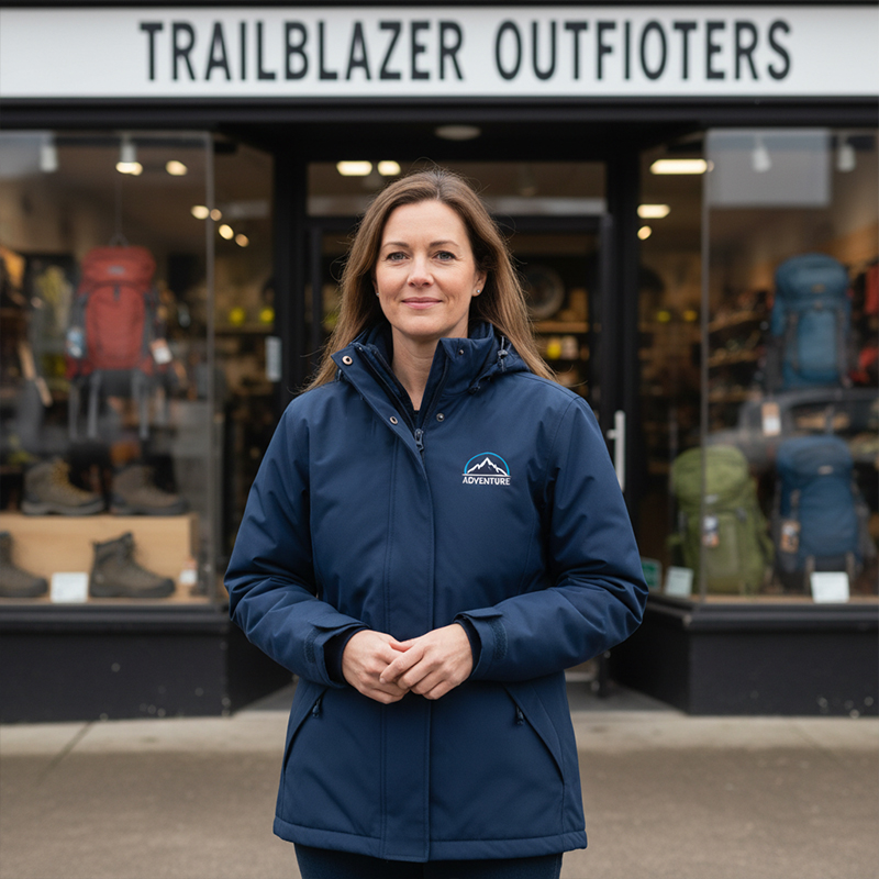 parka personnalisée logo femme