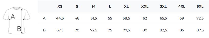 guide tailles t-shirt sport homme