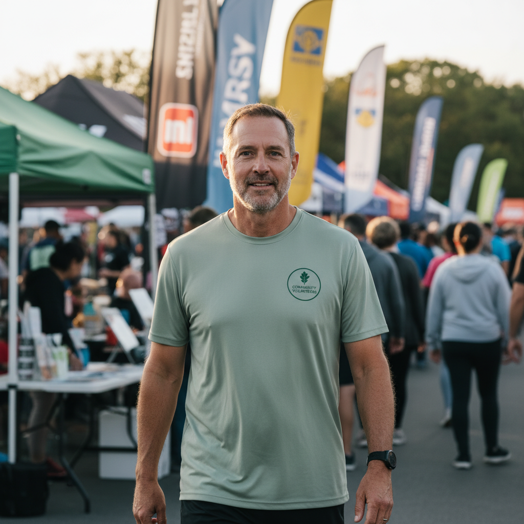 t-shirt de sport homme personnalisé association