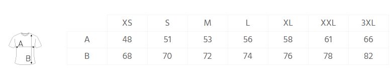 guide taille t-shirt manches longues homme